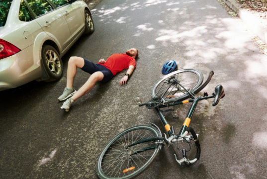 https://www.freepik.com/premium-photo/aerial-view-victim-asphalt-bicycle-silver-colored-car-accident-road-forest-daytime_9832991.htm#page=1&query=bicycle%20accident&position=1