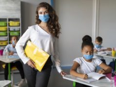 https://www.freepik.com/free-photo/kids-teacher-protecting-themselves-with-medical-masks_10143850.htm#page=1&query=covid%20school&position=44
