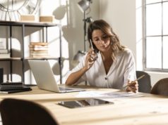 https://www.freepik.com/free-photo/mid-shot-woman-talking-phone-table_11127892.htm#page=2&query=work+from+home&position=22