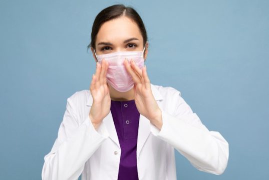 https://www.freepik.com/premium-photo/portrait-attractive-young-female-doctor-white-coat-medical-mask-standing-isolated_12789839.htm