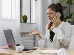 https://www.freepik.com/free-photo/businesswoman-looking-frustrated-while-having-call_11905099.htm#page=2&query=wfh+stress&position=18