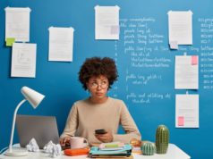 https://www.freepik.com/free-photo/busy-curly-afro-woman-works-from-home-uses-laptop-smartphone-workplace-checks-newsfeed-poses-white-desk-with-folders-notepads_12930520.htm#page=1&query=work%20from%20home&position=7
