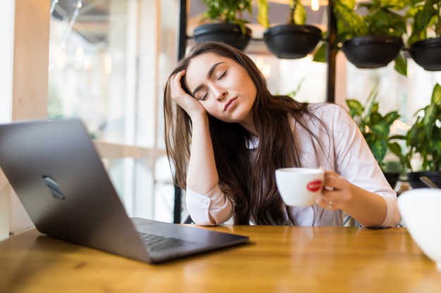 https://www.freepik.com/free-photo/portrait-tired-young-businesswoman-sitting-table-with-laptop-computer-while-holding-cup-coffee-sleeping-cafe_13549725.htm#page=1&query=lazy&position=5