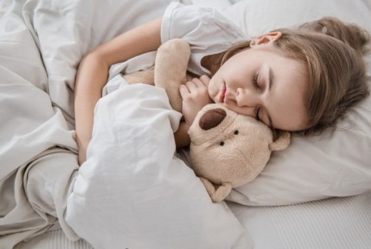 https://www.freepik.com/free-photo/cute-little-girl-bed-with-soft-toy_10896500.htm