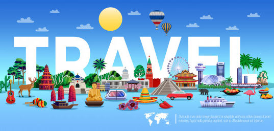 https://www.freepik.com/free-vector/travel-tourism-illustration-with-resort-sightseeing-elements_6932247.htm#page=1&query=travel&position=26