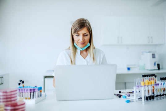https://www.freepik.com/premium-photo/beautiful-caucasian-female-blond-lab-assistant-sitting-desk-using-laptop-data-entry_9449172.htm#page=4&query=diabetes%20research&position=3