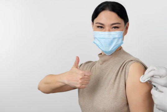 https://www.freepik.com/free-photo/female-patient-with-medical-mask-showing-thumbs-up-as-she-gets-vaccine-shot_14833587.htm#page=7&query=covid%20vaccination&position=38
