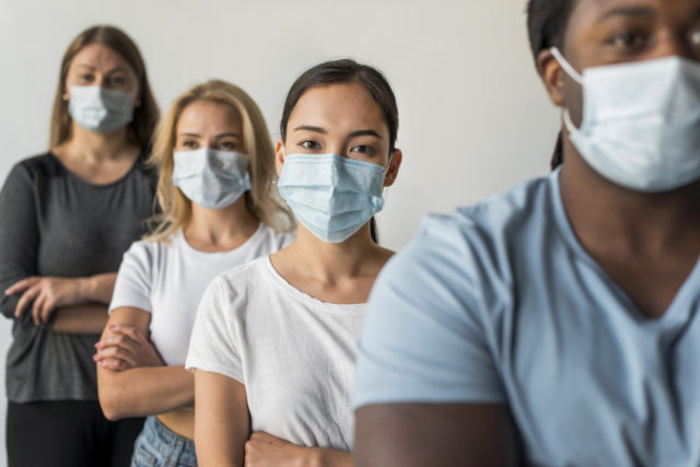 group-friends-wearing-face-masks https://www.freepik.com/free-photo/group-friends-wearing-face-masks_10848356.htm?query=covid%20vaccination