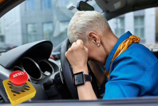 two pik from Freepik/https://www.freepik.com/free-photo/side-view-unhappy-stressed-middle-aged-woman-squeezing-fists-resting-head-steering-wheel-stuck-traffic-jam-being-late-work-get-into-car-accident-sitting-driver-s-seat_11102054.htm?query=tired%20driver