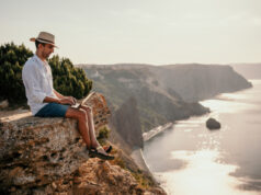 https://www.freepik.com/premium-photo/digital-nomad-man-hat-businessman-with-laptop-sits-rocks-by-sea-during-sunset_19939259.htm#page=1&query=digital%20nomad&position=44&from_view=search
