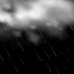 3d clouds with rainfall background