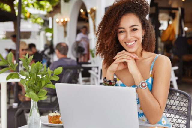 https://www.freepik.com/free-photo/photo-glad-adorable-curly-african-woman-sits-front-opened-laptop-computer-sidewalk-cafe-satisfied-make-good-presentation_9591785.htm#page=1&query=self%20employed&position=46&from_view=search