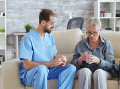 https://www.freepik.com/free-photo/male-nurse-sitting-couch-with-senior-woman-giving-her-medical-treatment-nursing-home_19349326.htm#query=senior%20pills&position=16&from_view=search