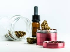 https://www.vecteezy.com/photo/6933774-close-up-of-medical-marijuana-buds-and-cannabis-oil-on-white-background