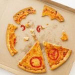 leftover pizza food box