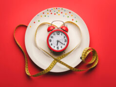 https://www.vecteezy.com/photo/6156277-white-plate-with-alarm-clock-and-yellow-measuring-heart-shaped-tape-dinner-concept