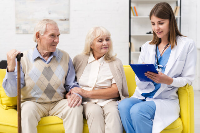 https://www.freepik.com/free-photo/nurse-sitting-with-old-man-woman-sofa_5199911.htm#query=senior%20living&position=28&from_view=search