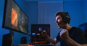 https://www.freepik.com/premium-photo/cybersport-young-pro-gamer-happy-with-winning-game-feel-exited-show-yes-hand-gesture_13387241.htm#query=gamers&position=10&from_view=search