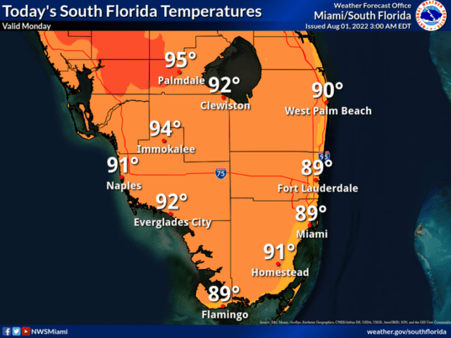 Steamy Showers and Storms Monday - South Florida Reporter