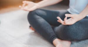 https://www.vecteezy.com/photo/1229339-woman-practicing-yoga-meditation-at-home