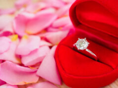 https://www.freepik.com/premium-photo/elegant-wedding-diamond-ring-red-heart-jewelry-box-beautiful-pink-rose-petal-background_30526981.htm#query=engagement%20ring&position=45&from_view=search