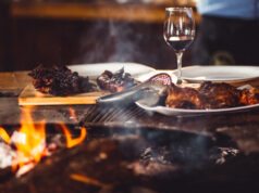 https://www.freepik.com/free-photo/closeup-shot-barbequed-meat-glass-wine-near-fireplace_28363322.htm#query=bbq%20and%20wine&position=10&from_view=search