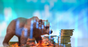 https://www.vecteezy.com/photo/5192555-bull-and-bear-market-concept-with-stock-chart-digital-crisis-red-price-drop-down-chart-fall-stock-market-bear-finance-risk-trend-investment-business-and-money-losing-moving-economic-with-fire