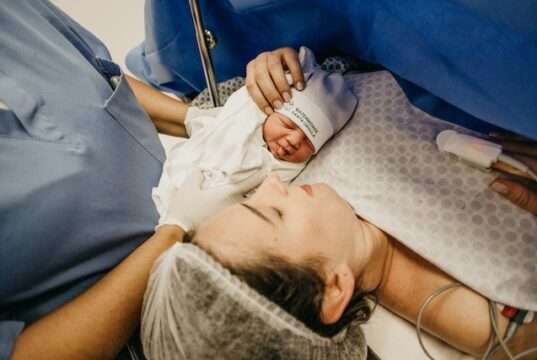 https://www.pexels.com/photo/baby-beside-woman-3259628/