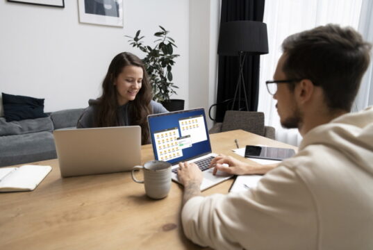 https://www.freepik.com/free-photo/couple-desk-working-together-from-home_21076489.htm#query=wfh%20couple&position=32&from_view=search&track=sph