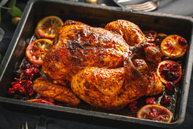 tasty-appetizing-baked-chicken-served-table-with-deco-closeup https://www.freepik.com/free-photo/tasty-appetizing-baked-chicken-served-table-with-deco-closeup_19182736.htm#query=turkey%20oven&position=15&from_view=search&track=sph