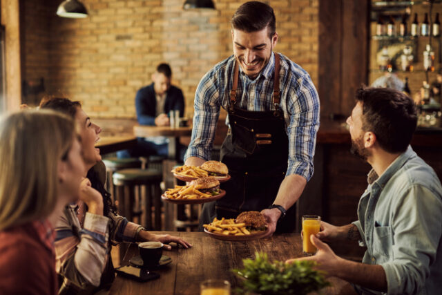 https://www.freepik.com/free-photo/happy-waiter-serving-food-group-cheerful-friends-pub_28998753.htm#query=waiter&position=5&from_view=search&track=sph