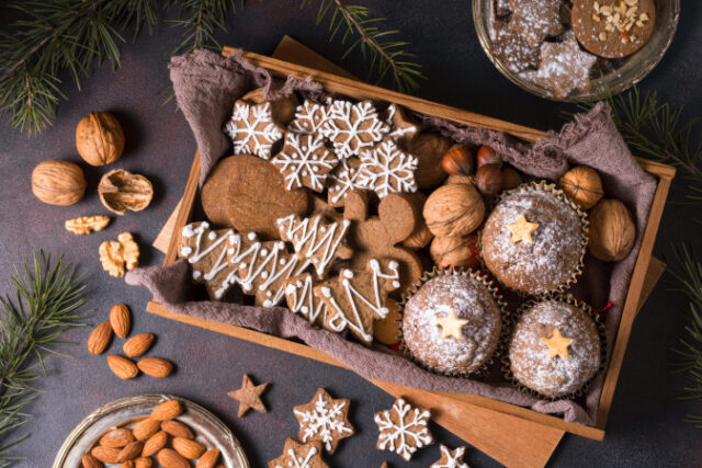 https://www.freepik.com/free-photo/top-view-christmas-desserts-selection_10525760.htm#query=holiday%20cookies&position=39&from_view=search&track=sph