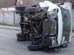 https://www.freepik.com/premium-photo/accident-due-speeding-overturned-truck-lies-middle-street_21085733.htm#query=truck%20accident&position=47&from_view=search&track=sph
