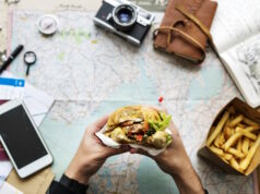 https://www.freepik.com/premium-photo/closeup-hands-holding-hamburger-map-background_4079147.htm#query=food%20traveler&position=17&from_view=search&track=ais