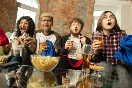 https://www.freepik.com/free-photo/indoors-excited-people-watching-sport-match-championship-home-multiethnic-group-friend-fans-cheering-favourite-sport-team_15560411.htm#query=super%20bowl%20party&position=3&from_view=search&track=ais