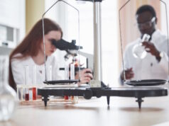 https://www.freepik.com/free-photo/lab-assistant-with-microscope-laboratory-glassware-bulb-with-chemicals_10001376.htm#query=testube%20research&position=29&from_view=search&track=ais