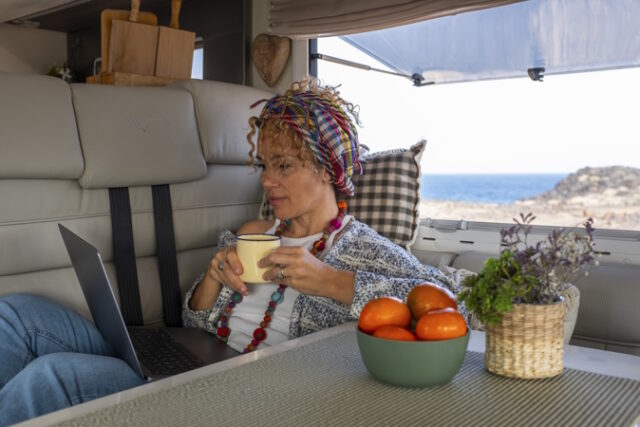 https://www.freepik.com/premium-photo/one-independent-woman-laying-working-inside-camper-van-with-laptop-connection-free-lifestyle-alternative-office-workstation-modern-online-worker-people-digital-nomad-lady-activity_29451798.htm#page=2&query=van%20life&position=15&from_view=search&track=ais