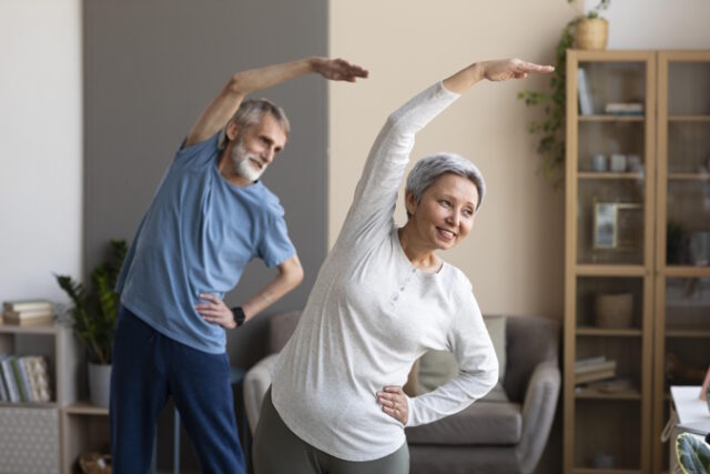senior-couple-exercising-home https://www.freepik.com/free-photo/senior-couple-exercising-home_10847336.htm#query=exercise&position=31&from_view=search&track=sph