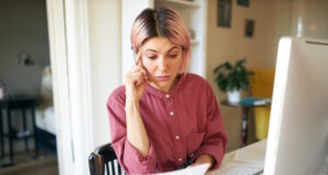 https://www.freepik.com/free-photo/young-female-with-pinkish-hair-posing_11196166.htm#query=financially%20concerned%20woman&position=3&from_view=search&track=ais