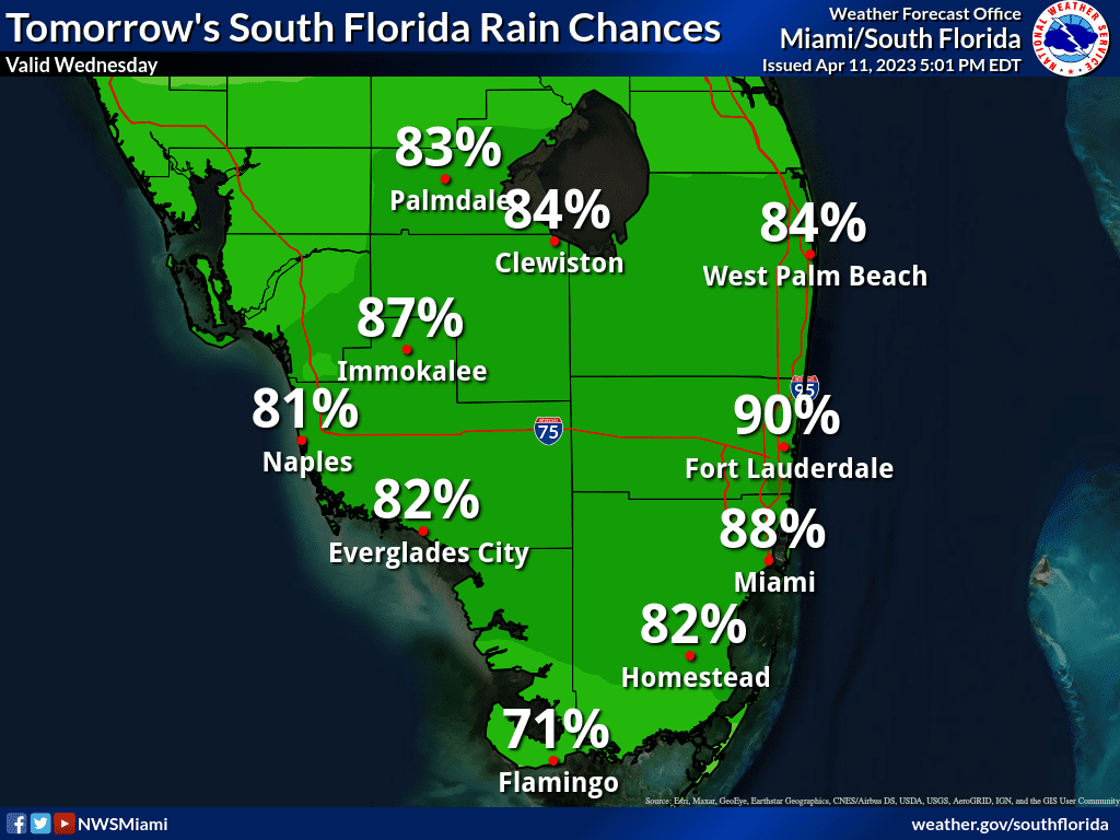 Breezy With More Rain - South Florida Reporter