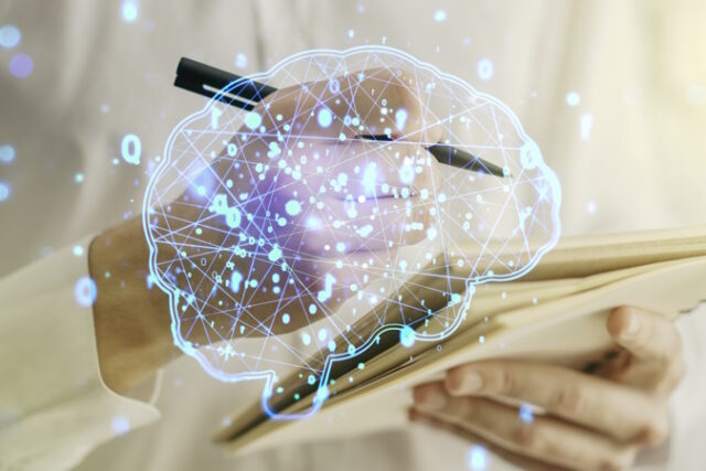 Creative artificial Intelligence concept with human brain sketch and man hand writing in diary on background. Double exposure https://www.freepik.com/premium-photo/creative-artificial-intelligence-concept-with-human-brain-sketch-man-hand-writing-diary-background-double-exposure_32011333.htm#query=dementia%20research&position=13&from_view=search&track=robertav1_2_sidr