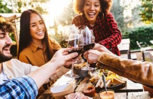From Burgers to Ribeyes: The Ultimate Labor Day and Football Kickoff Wine Guide https://www.freepik.com/premium-photo/group-friends-having-fun-bbq-dinner-garden-restaurant-multiracial-people-cheering-red-wine-sitting-outside-bar-table-social-gathering-youth-beverage-lifestyle-concept_31610181.htm#query=barbecue%20wine&position=13&from_view=search&track=ais