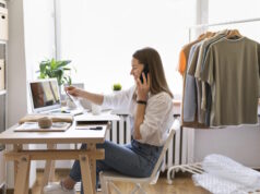 https://www.freepik.com/free-photo/medium-shot-woman-sitting-desk_14532432.htm#query=online%20clothing%20store&position=16&from_view=search&track=ais