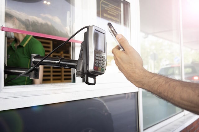 Pay for food or drinks via mobile phone using barcode reader sca https://www.freepik.com/premium-photo/pay-food-drinks-via-mobile-phone-using-barcode-reader-scanning-barcode-by-driving-through-drive-thru-prevention-coronavirus-covid19-wireless-technology_49547275.htm#query=drive-thru&position=23&from_view=search&track=sph