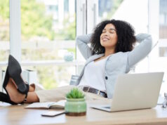 https://www.freepik.com/premium-photo/business-woman-feet-up-relax-with-laptop-office-desk-while-happy-about-productivity-success-career-choice-as-boss-leader-manager-black-female-entrepreneur-done-finish-with-work_40002617.htm#query=work%20break&position=8&from_view=search&track=ais