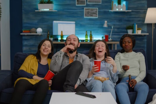 https://www.freepik.com/free-photo/multiethnic-friends-laughing-while-watching-comedy-movie-enjoying-time-spend-together-excited-mixed_15938748.htm#query=group%20tv&position=7&from_view=search&track=country_rows_v1