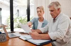 https://www.freepik.com/premium-photo/retirement-couple-budget-finance-investment-planning-loan-paper-bills-online-banking-home-senior-man-woman-people-reading-tax-money-report-cash-savings-admin-document-note_33080447.htm#query=retirement%20planning&position=5&from_view=search&track=ais