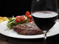 https://www.freepik.com/premium-photo/rib-fillet-with-salad-red-wine_19605003.htm#query=wine%20and%20steak%20dinner&position=10&from_view=search&track=ais