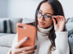 https://www.freepik.com/premium-photo/young-beautiful-woman-glasses-sitting-home-alone-with-phone-hands_22907844.htm#query=glasses%20read%20phone&position=24&from_view=search&track=country_rows_v1