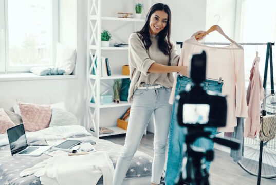 https://www.vecteezy.com/photo/13560744-beautiful-young-woman-in-casual-clothing-making-social-media-video-while-spending-time-at-home